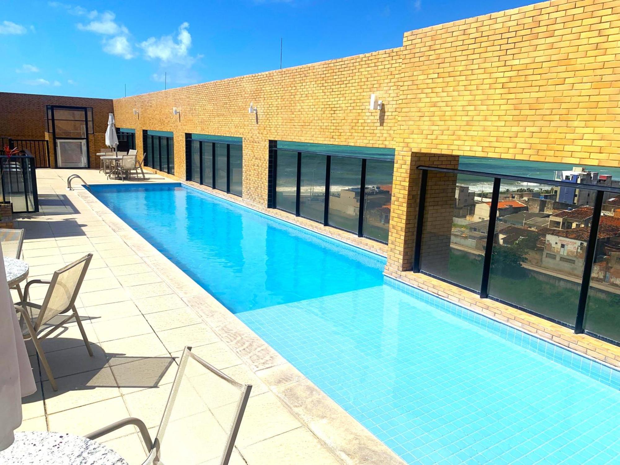 Apartamento 50M Praia- Piscina - Vista Mar - Academia - Maceió Exteriör bild